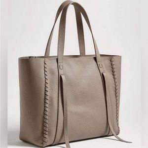 AllSaints Ray E/W Pebbled Leather tote bag